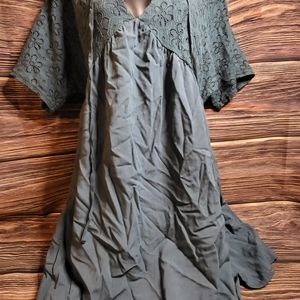 Blue Rain Sz Small Dress Dark Green